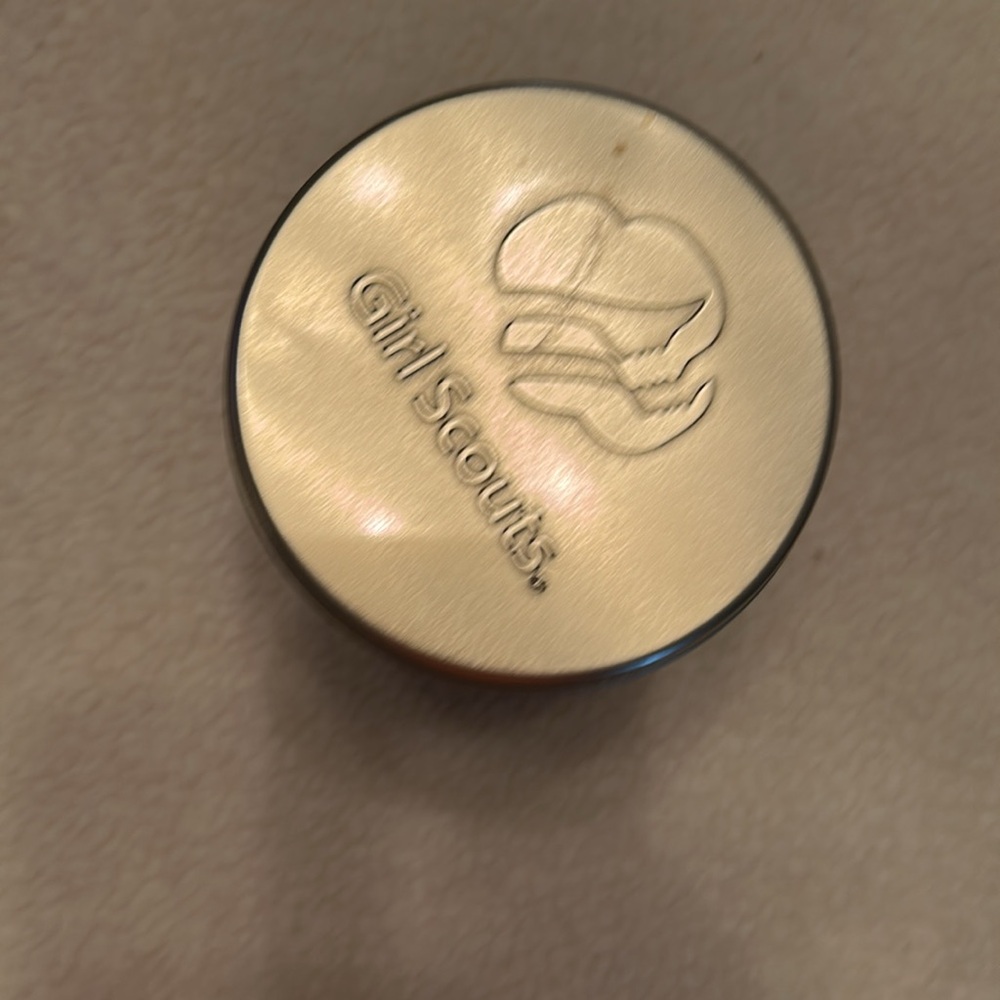 Girl Scouts Blue Tin Container - empty - Picture 2 of 5